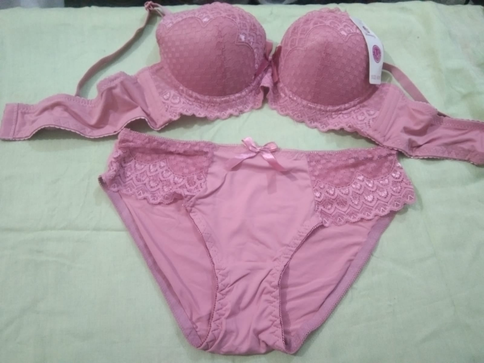 Belleza padded wired bra and panty set