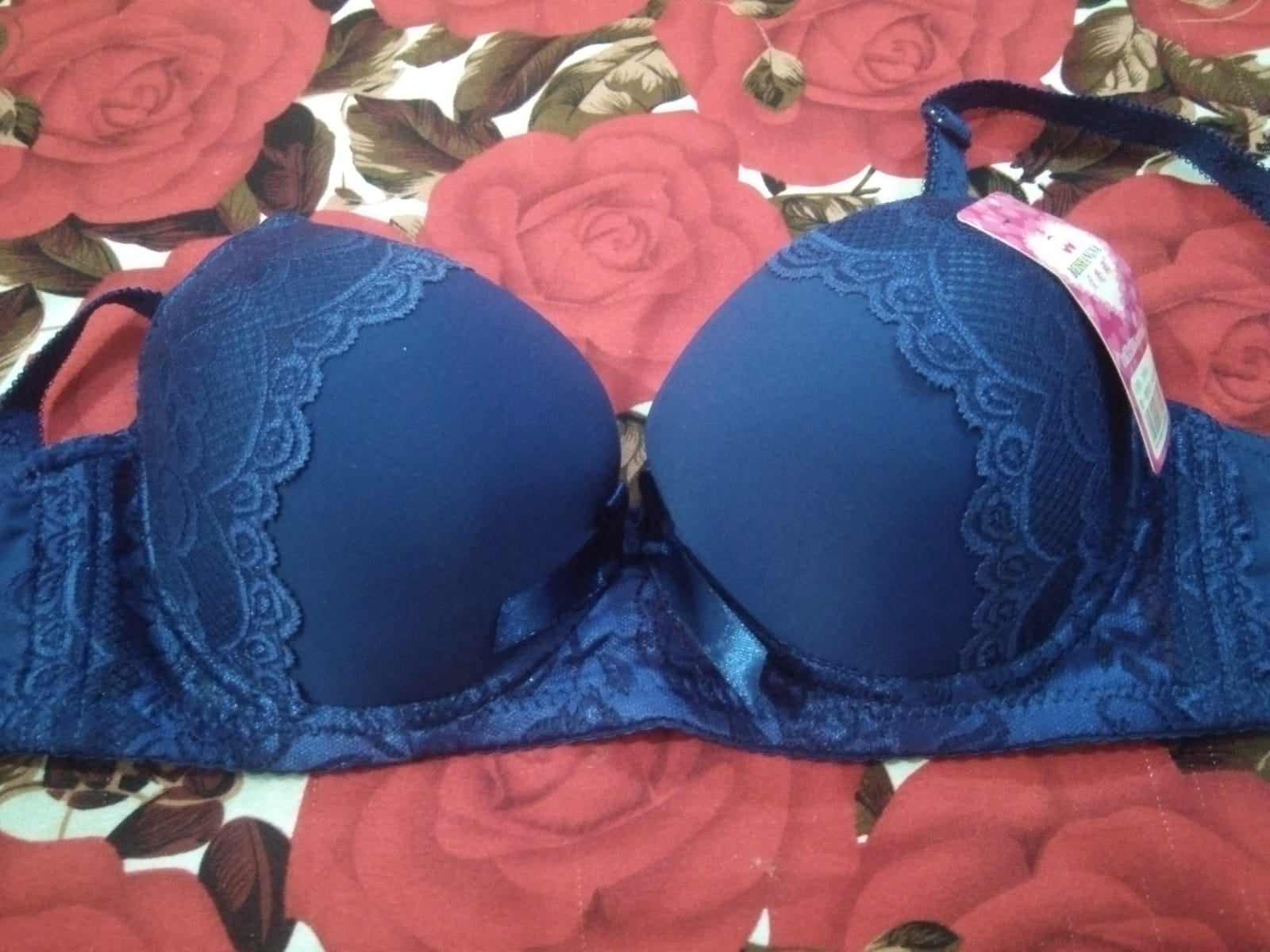 Pushup Soft Padded Bra Panty Set - Plain Bra