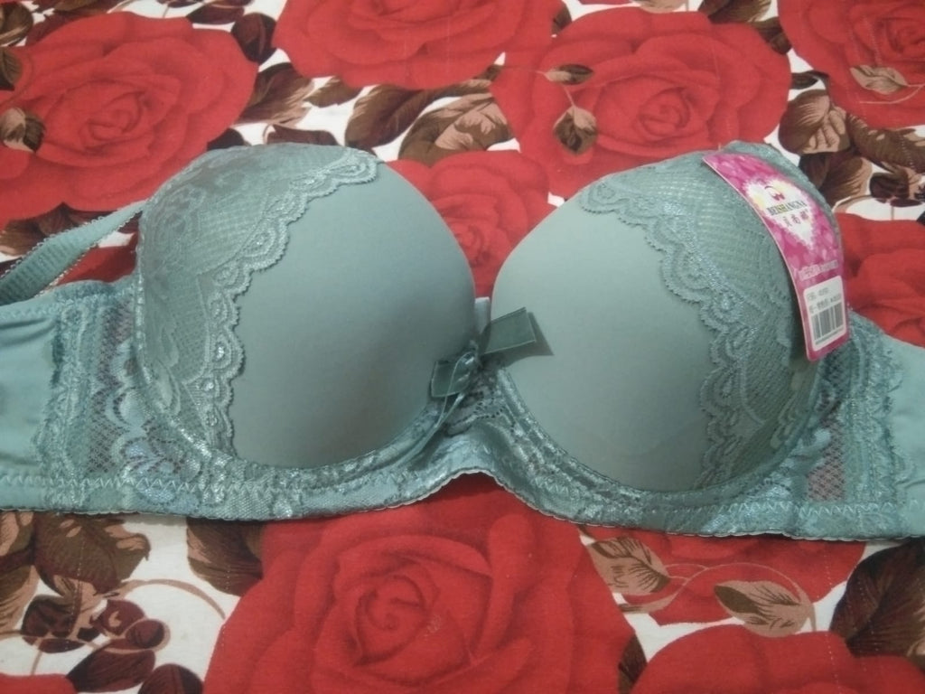 Pushup Soft Padded Bra Panty Set - Plain Bra